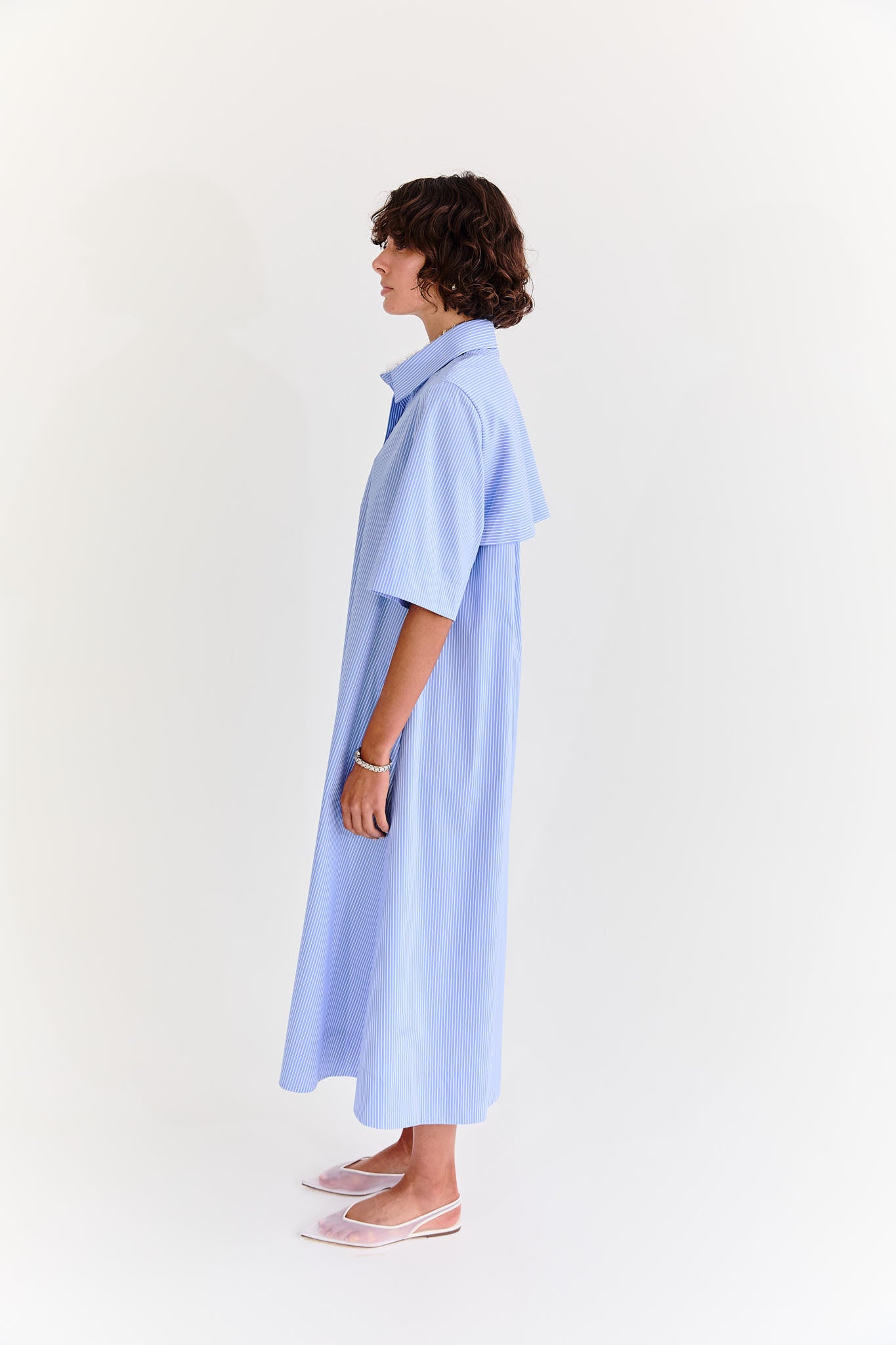 English Dress.2 - Blue Stripe