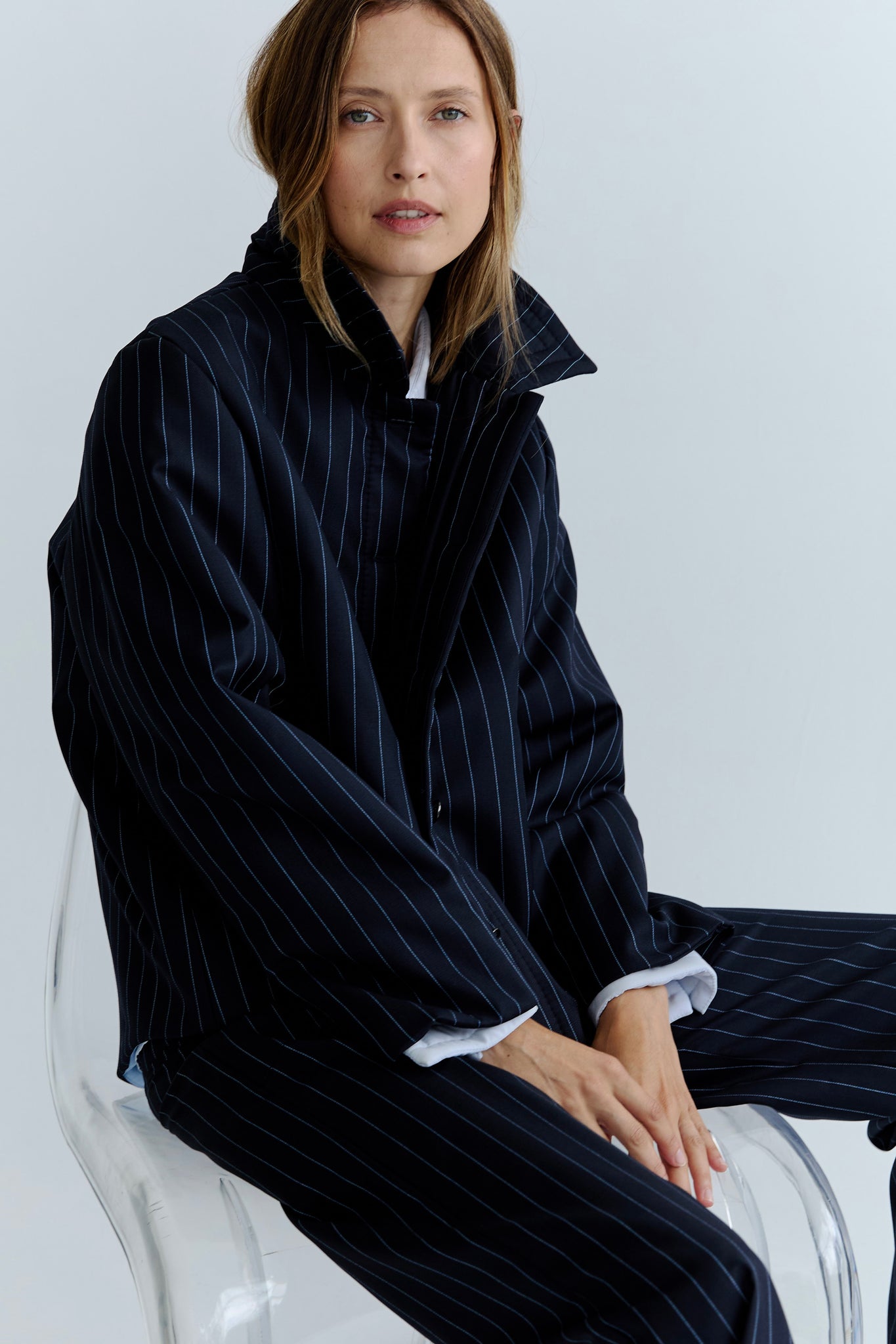 Amelie Quilted Jacket - Navy