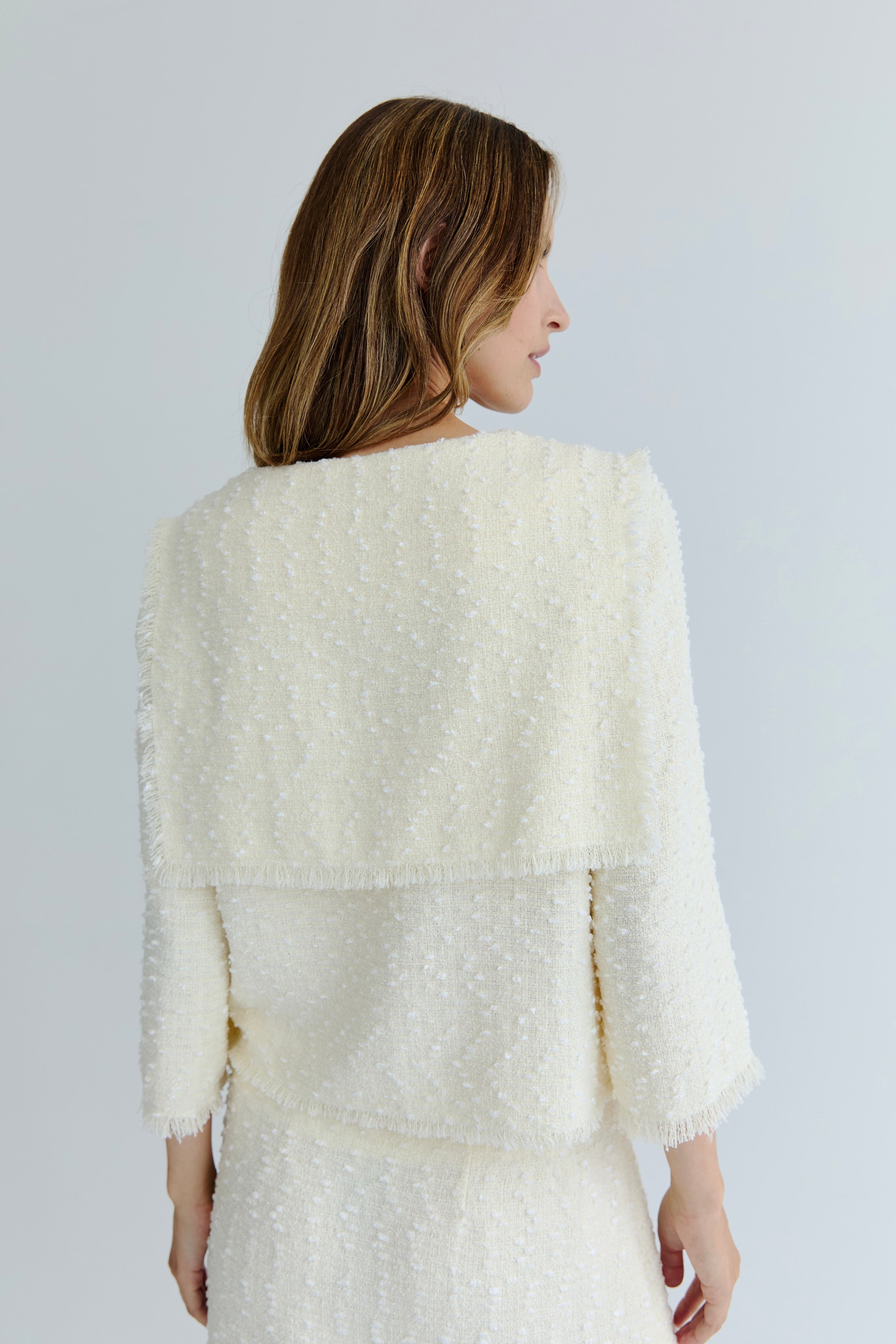 Gabrielle Collared Top - Butter Cream