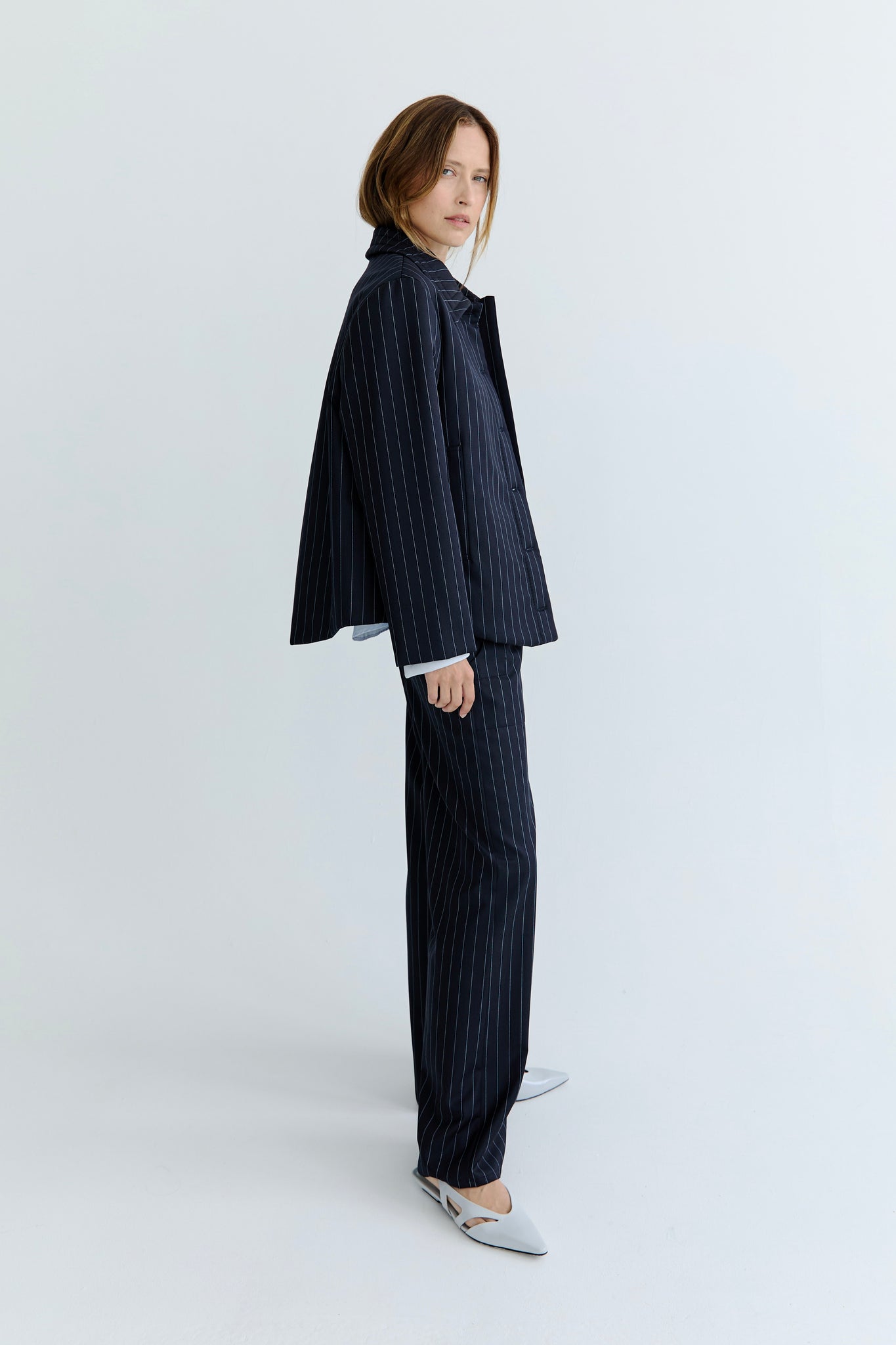 Amelie Quilted Jacket - Navy