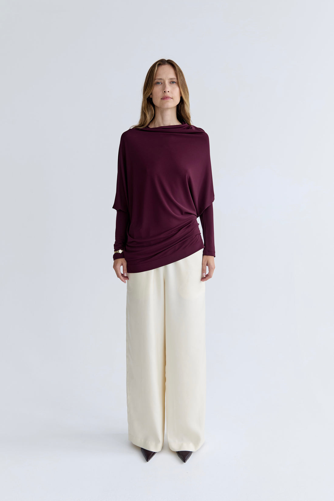 Karin Twist Top - Plum