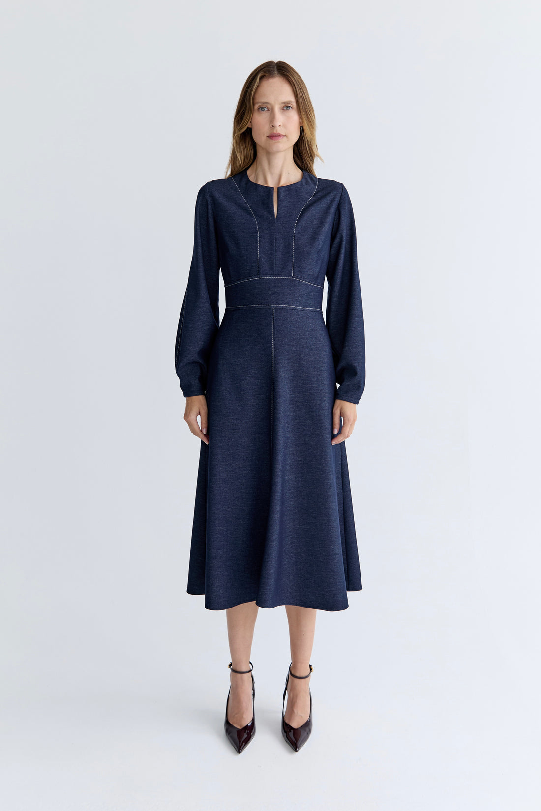 Victoria Dress - Indigo