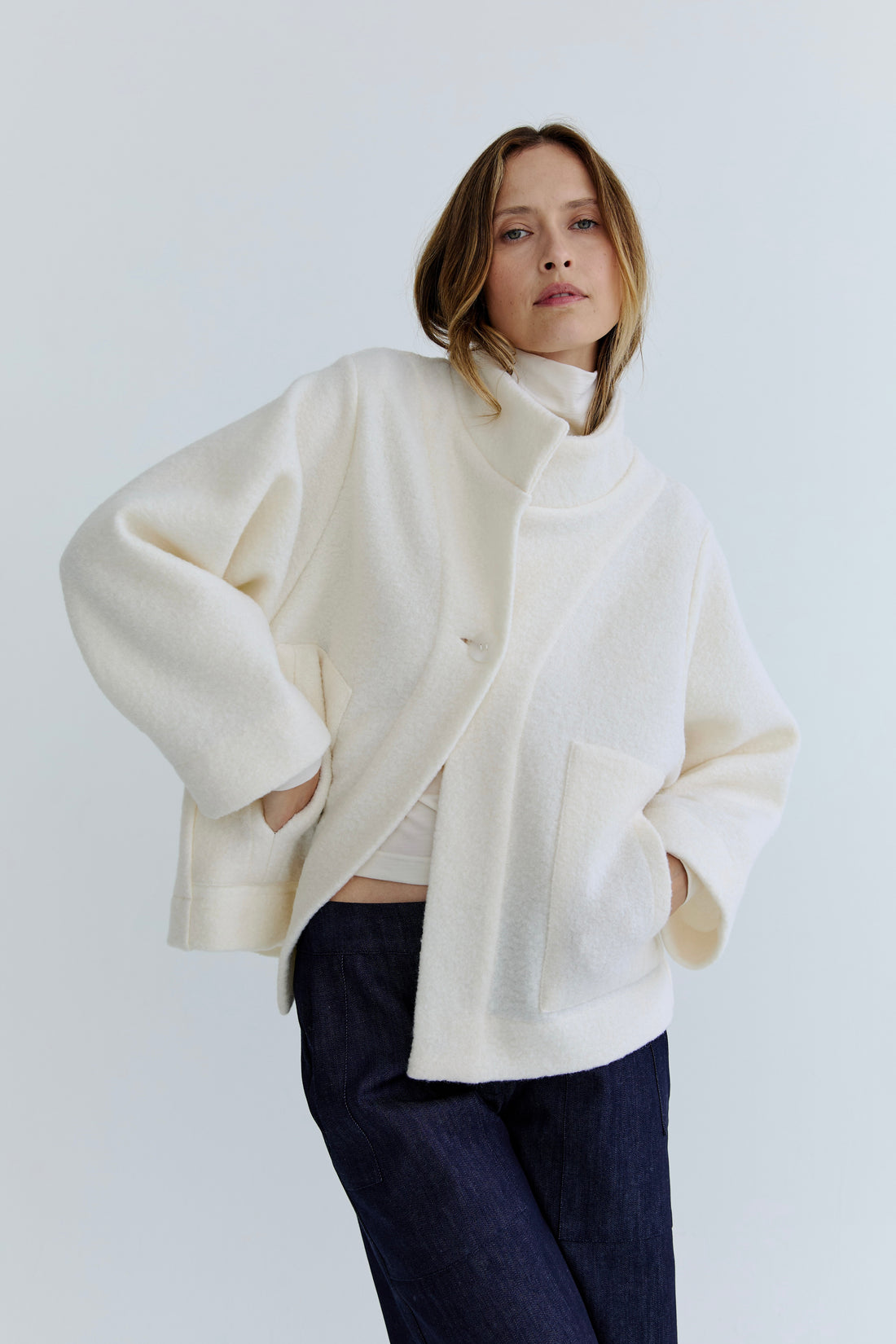Aude Wool Jacket - Vanilla