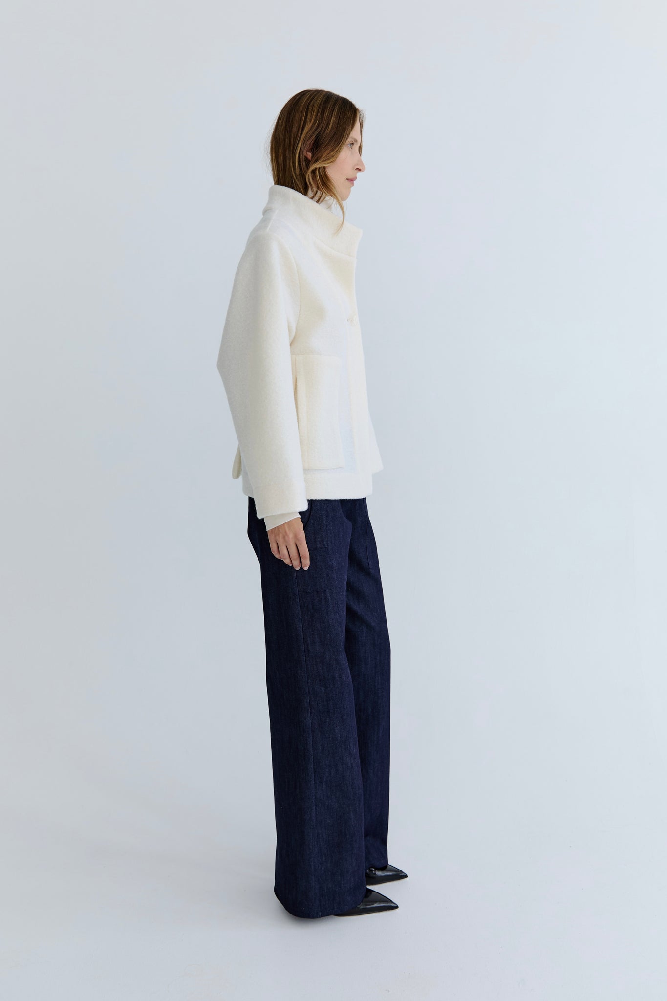 Aude Wool Jacket - Vanilla