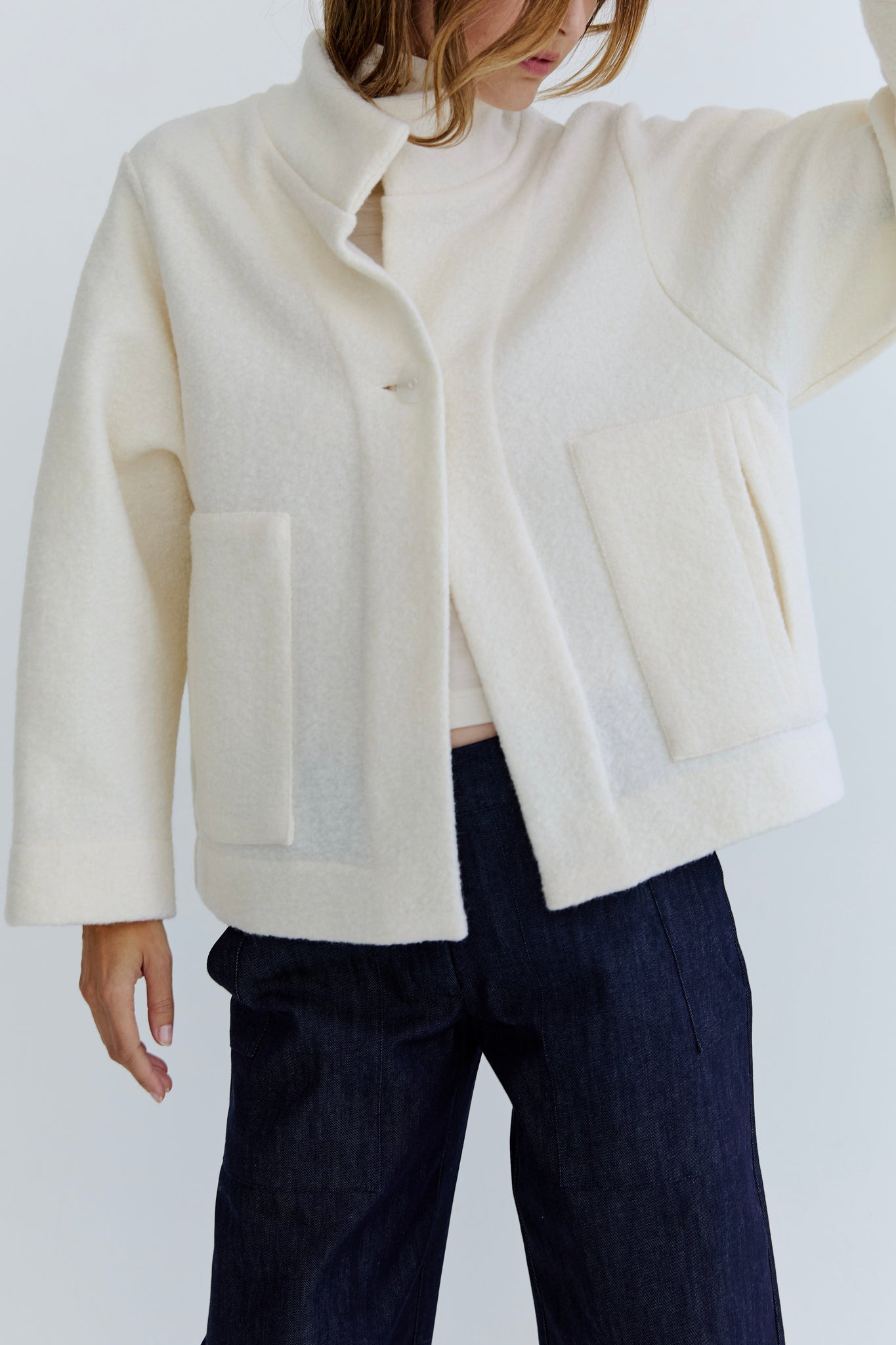 Aude Wool Jacket - Vanilla