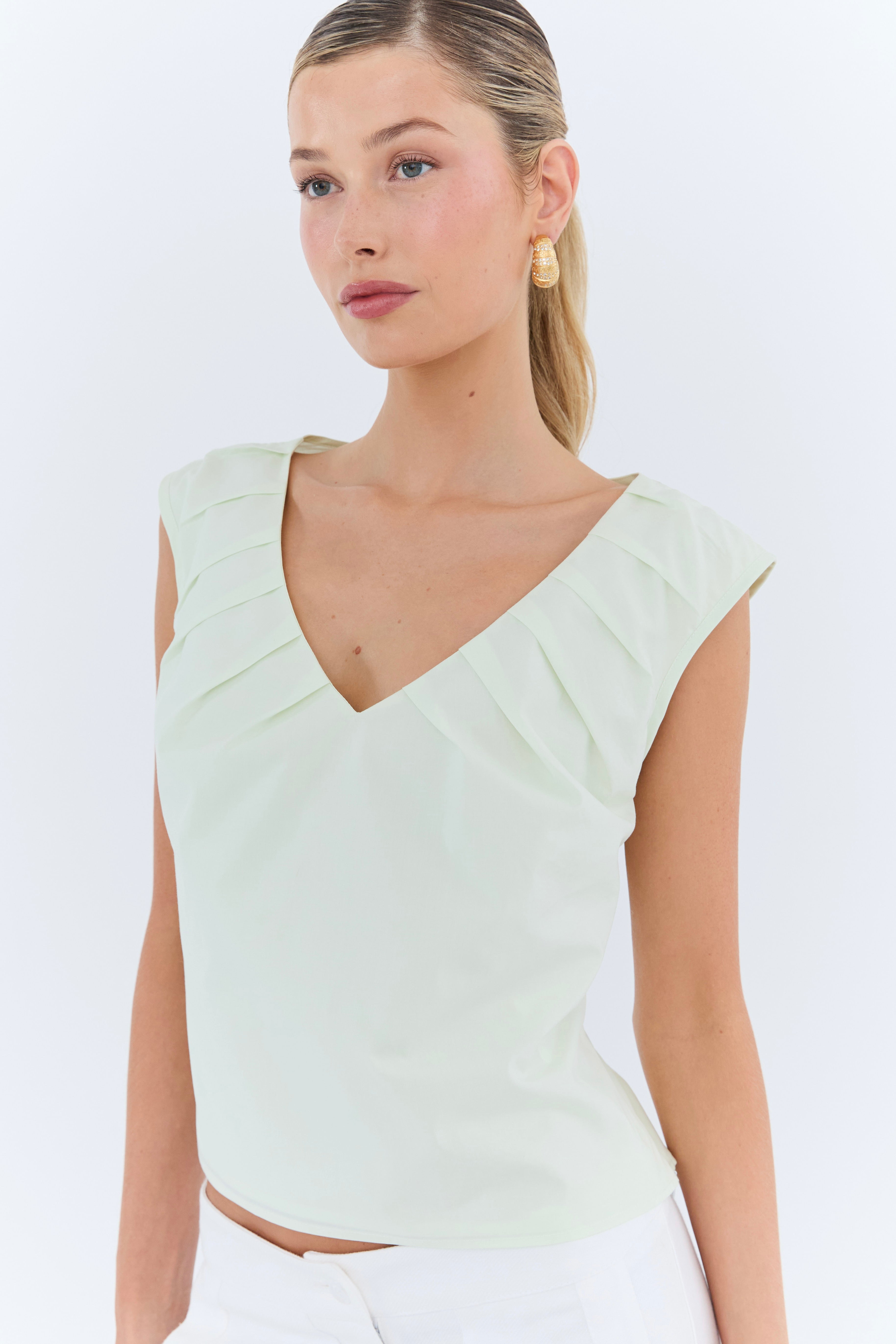 Isabelle Top - Matcha Green