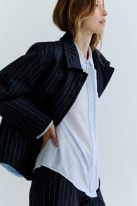Amelie Quilted Jacket - Navy
