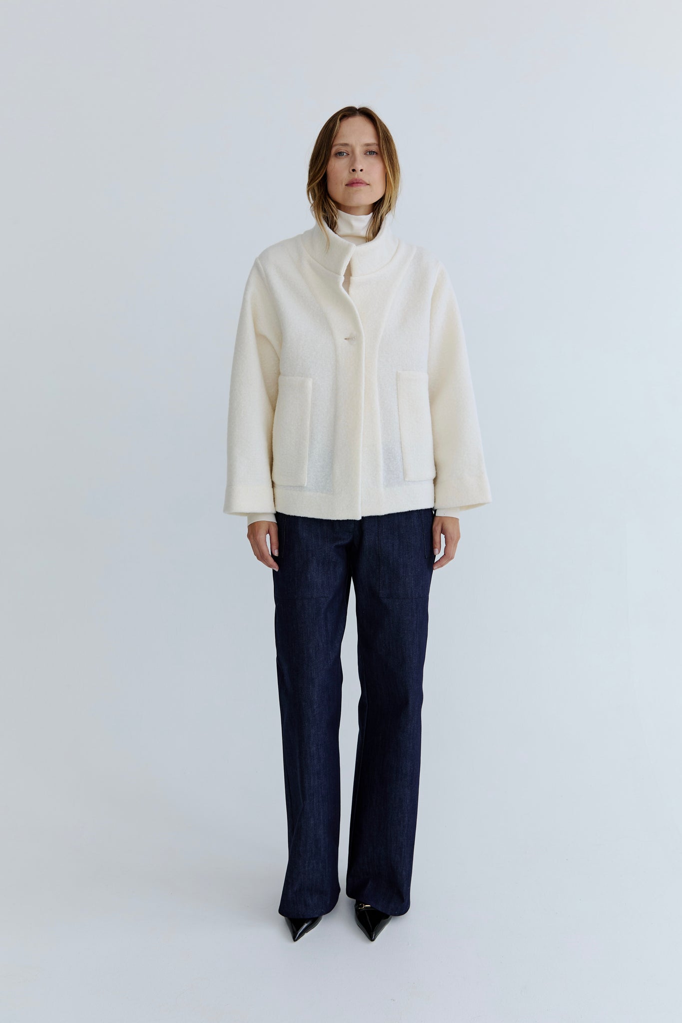 Aude Wool Jacket - Vanilla