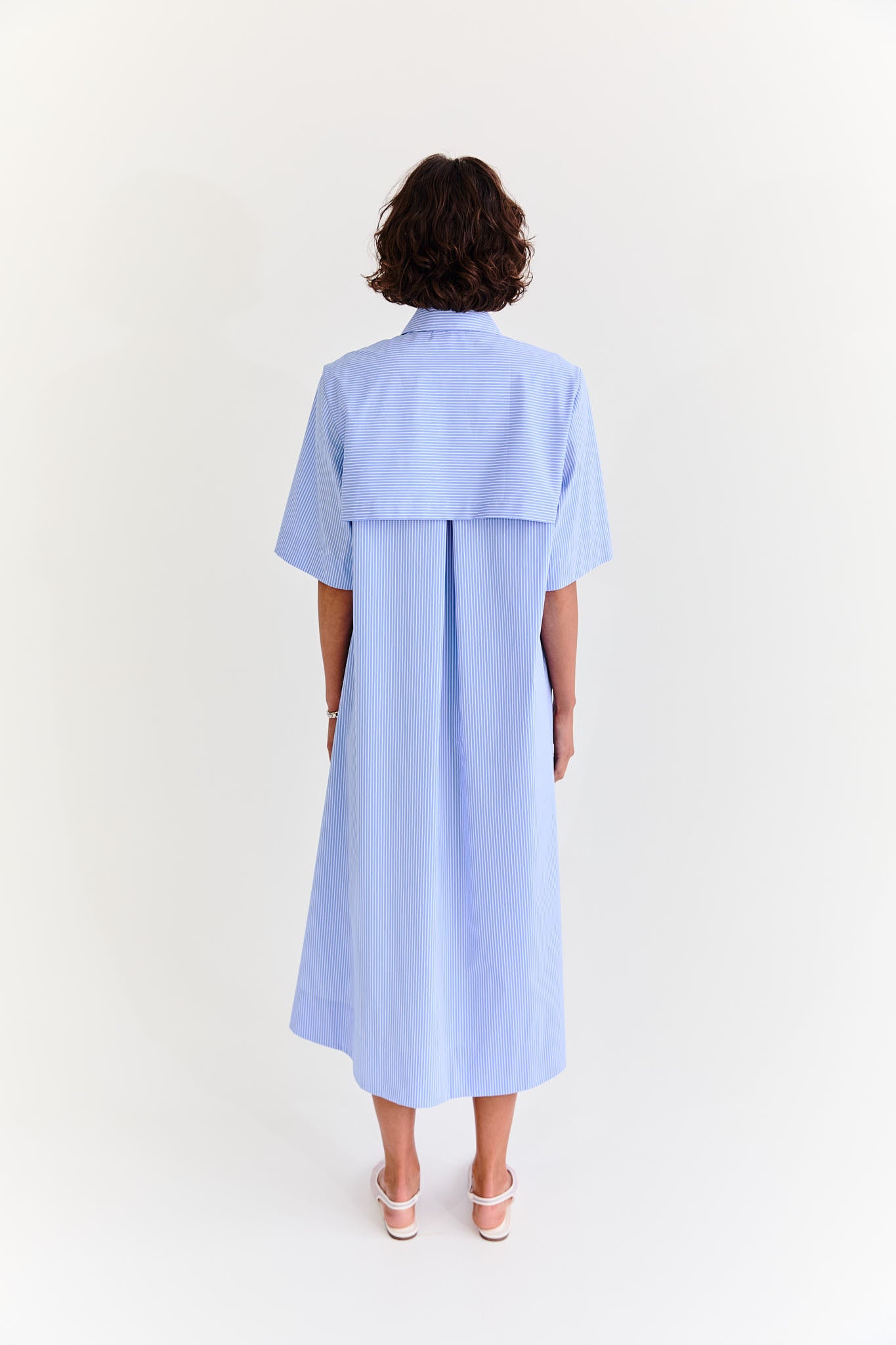 English Dress.2 - Blue Stripe