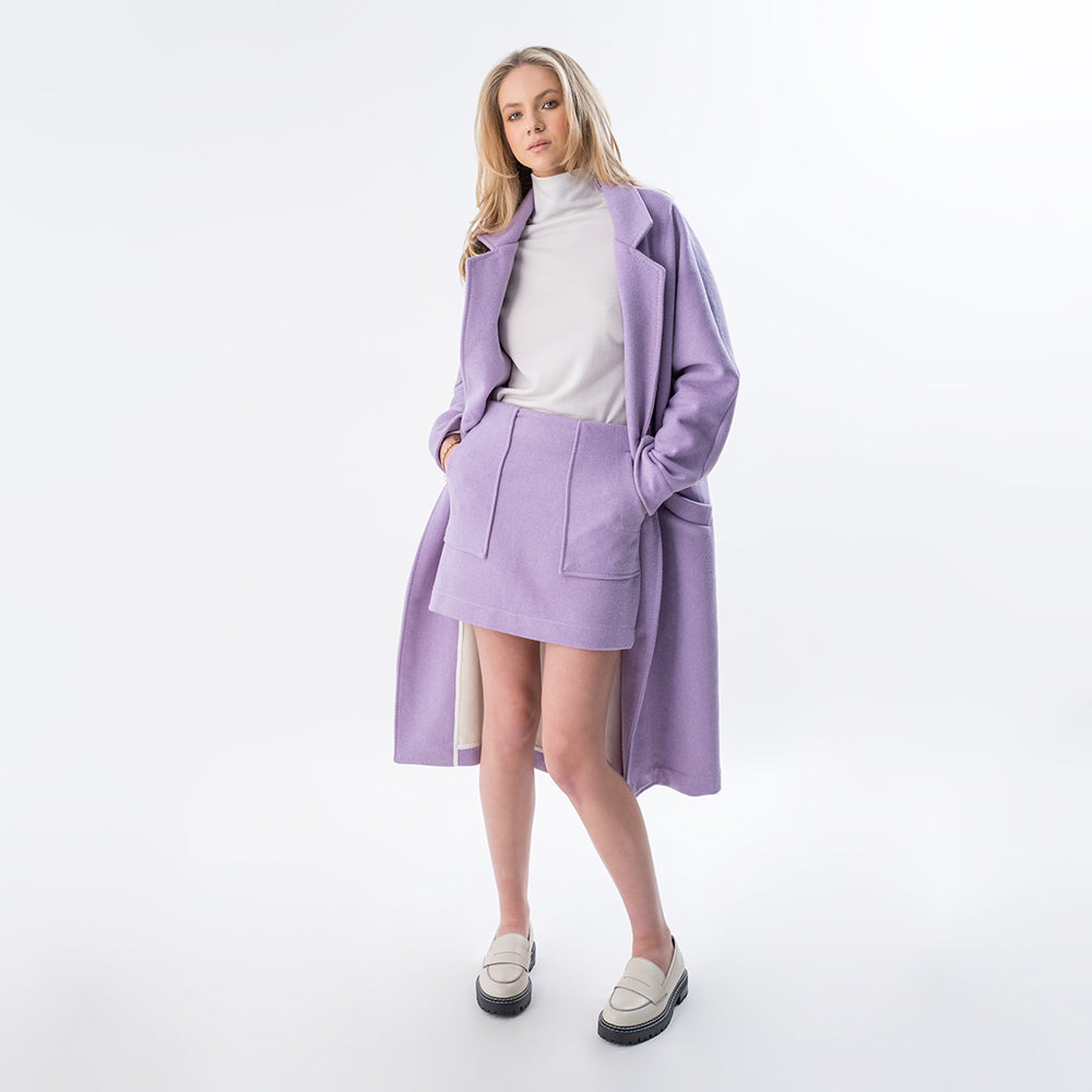 Bela Skirt Lilac Wool