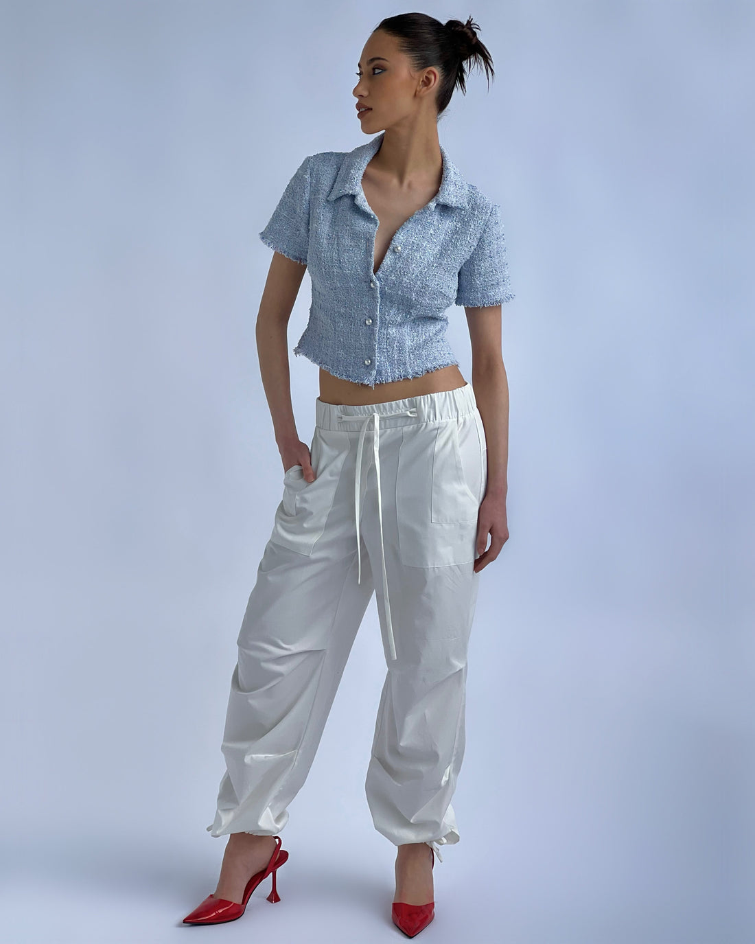 Gigi Tweed Top
